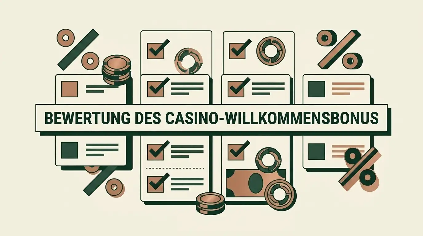 Symbolische Checkliste für Bonus, Freispiele und Bedingungen